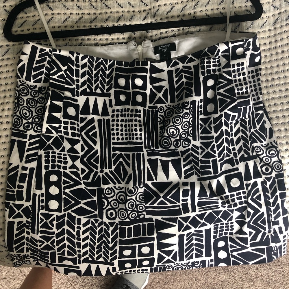 Jcrew pattern skirt size 10